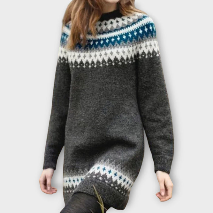 Knitted Dress with Pattern