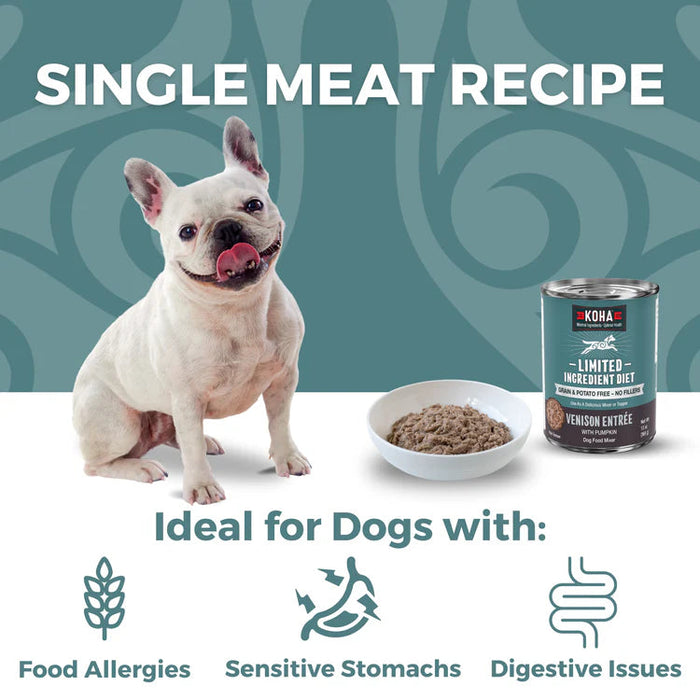 Koha Limited Ingredient Diet Venison Entrée for Dogs