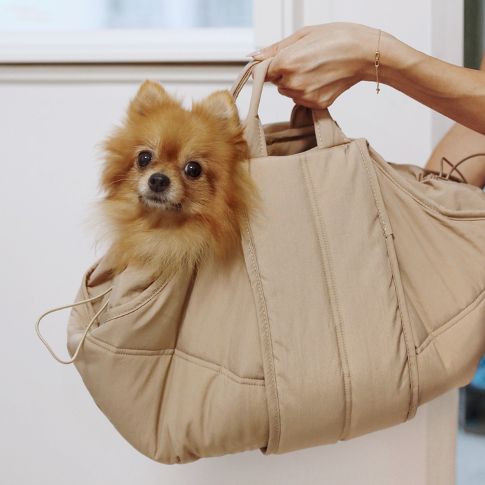 Lambwolf Collective - OLLA // PETITE PET CARRYCOT // DOG & CAT CARRIER: Camel