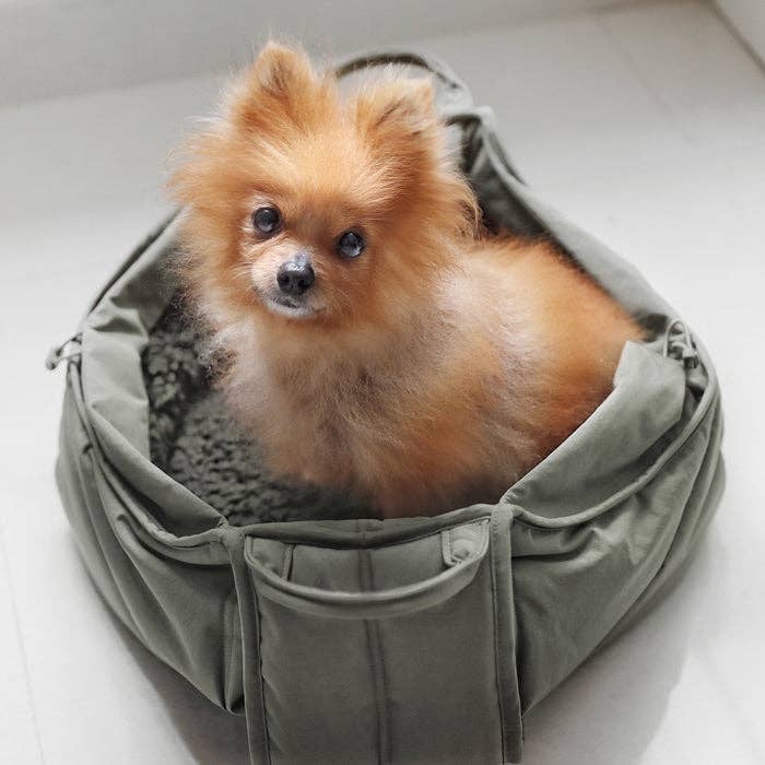 Lambwolf Collective - OLLA // PETITE PET CARRYCOT // DOG & CAT CARRIER: Camel