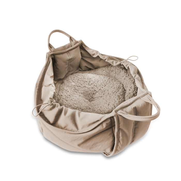 Lambwolf Collective - OLLA // PETITE PET CARRYCOT // DOG & CAT CARRIER: Camel
