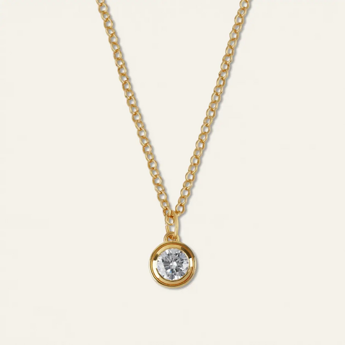 Large Bezel Charm Necklace