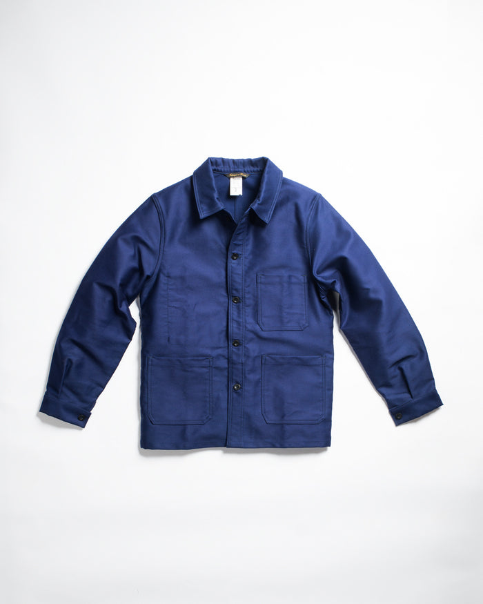 Le Laboureur Moleskin Work Jacket Navy