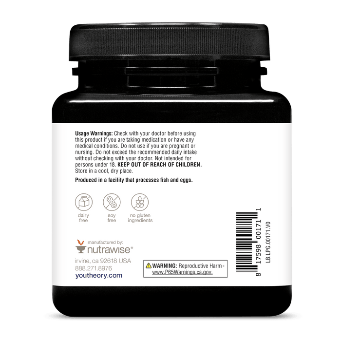 LPG.00171 Youtheory Liposomal Glutathione+ Serving Information