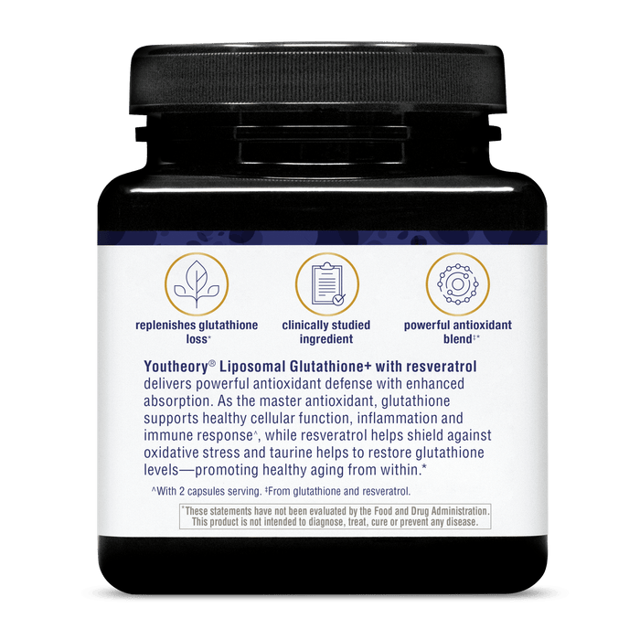 LPG.00169.BTL Youtheory Liposomal Glutathione+ Product Image - Left