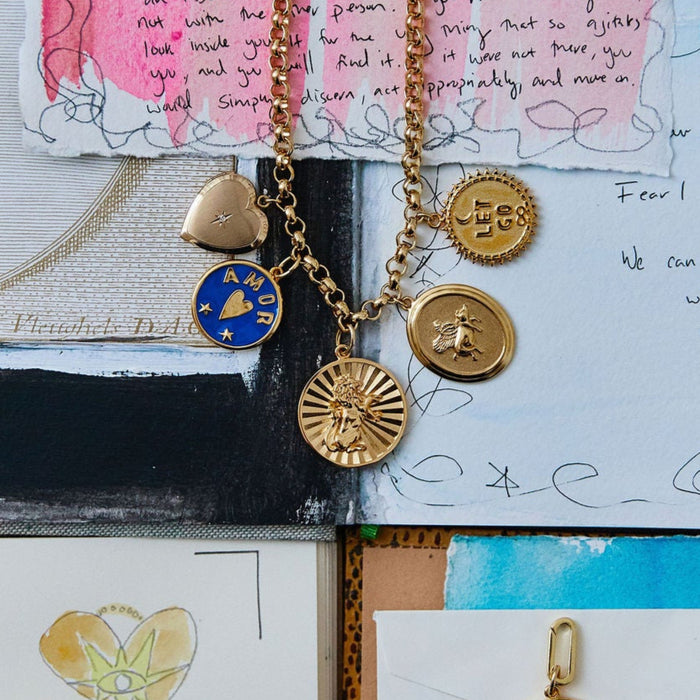 love and fear charm necklace