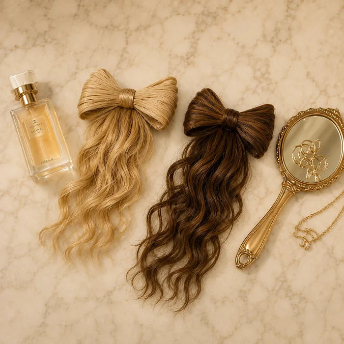 Lunavia – Bow Clip On Ponytail Hair Extension with Long Waves
