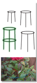 Luster Leaf Double 18" x 36" Flower Supports