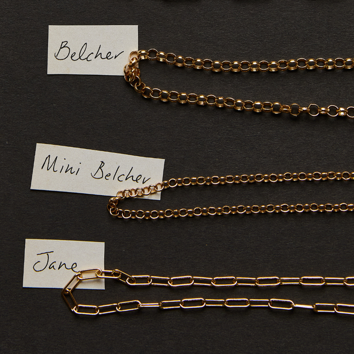 Belcher Chain, Mini Belcher Chain, Jane Chain