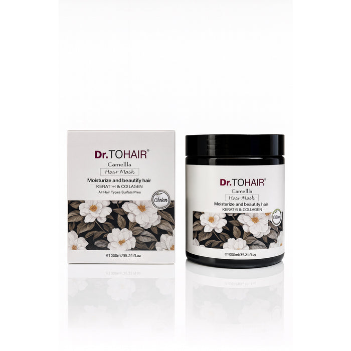 Mască de păr Dr. TOHAIR Camellia – Keratină & Colagen, 1000 ml