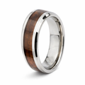 Men's Titanium Ring with Hawaiian Mango Wood Center Inlay | 8mm