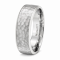 Men's Titanium Wedding Ring with Hammered Texture | 8mm