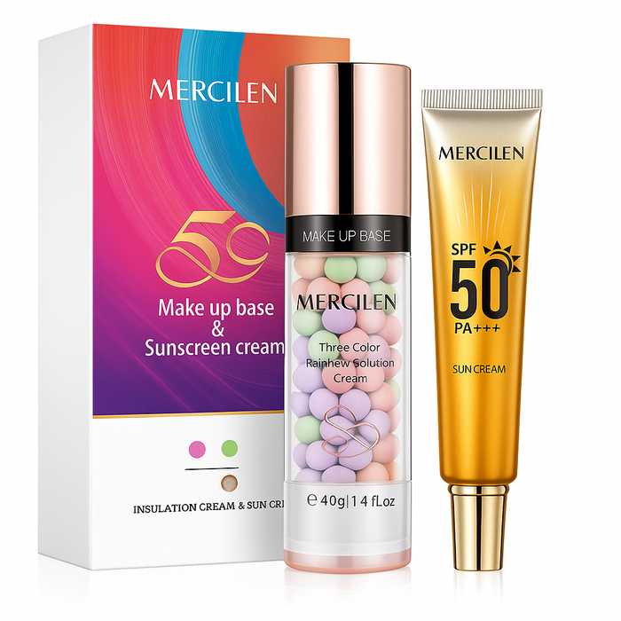 Mercilen Cremă cu protecție solară + Bază de machiaj 3 culori (40 g + 25 g) MXL6663