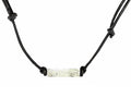 Meteorite Square Open Bar On Adjustable Leather Cord