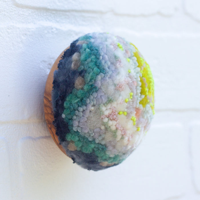 Midi Puff in Olive Wood Frame | Chartreuse in a New Way