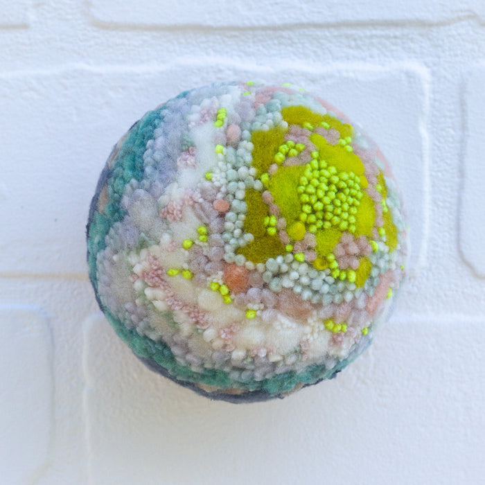 Midi Puff in Olive Wood Frame | Chartreuse in a New Way