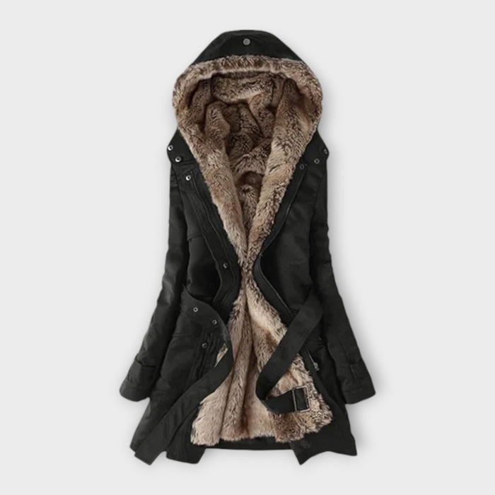 Mikash - Wool Coat with Floral Lining