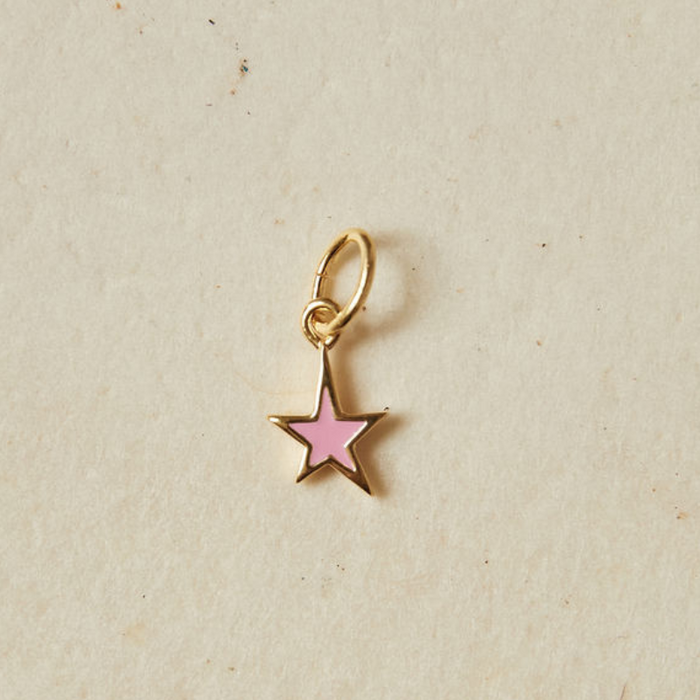 pink enamel star