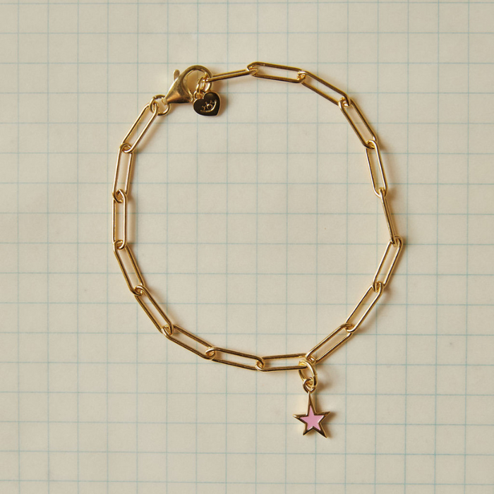 pink enamel star