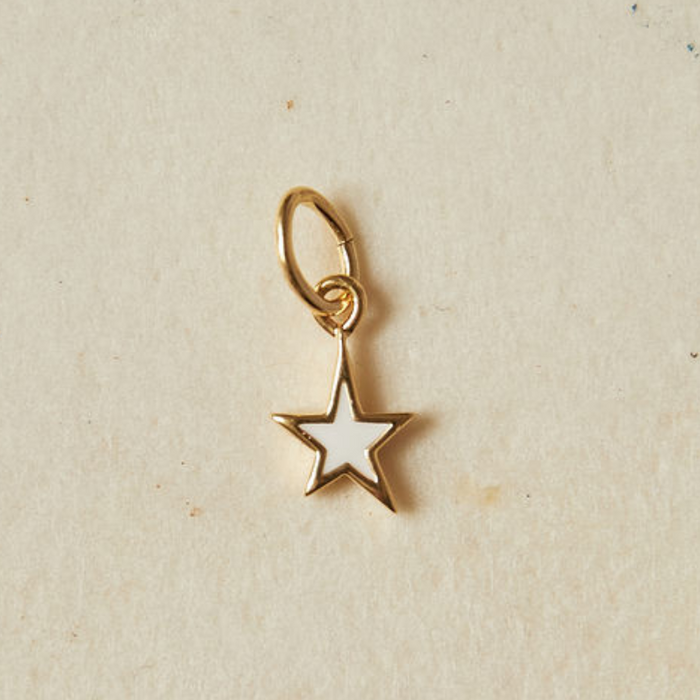 white enamel star