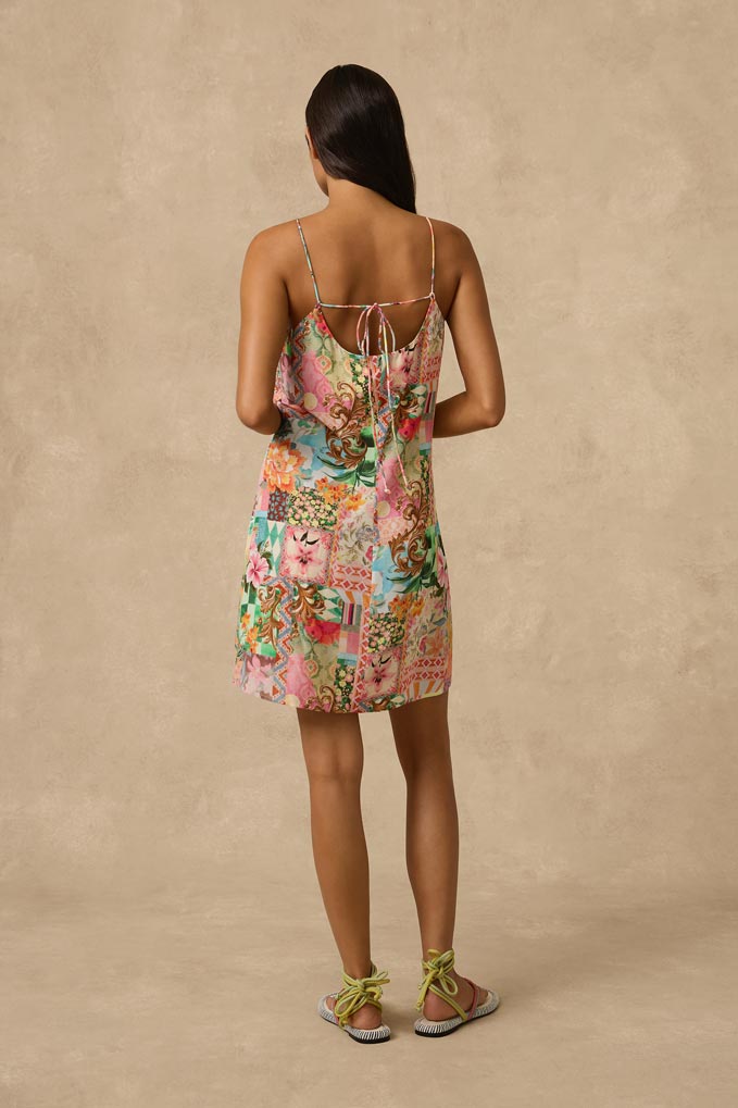 Monte & Lou Mini Slip Dress - Simi