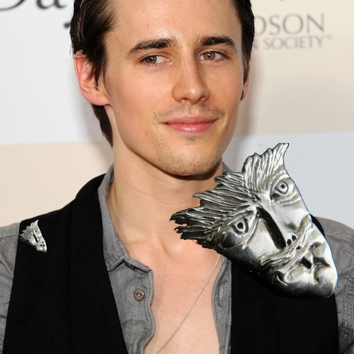 Reeve Carney's artwork as an 8 year old boy, brought to life in the form of Sterling Silver jewelry created by his mother, designer Marti Heil, and exclusive to Fablesintheair.com. Reeve has been seen as the star of Spider-Man Turn off the Dark on Broadway (Bono and The Edge co-wrote the music and Julie Taymor directed), and was Dorian Gray in Showtime's Penny Dreadful and Riff Raff in Fox's Rocky Horror Picture Show.Another wonderful piece I  designed from a drawing one of my sons when he was only 8 years