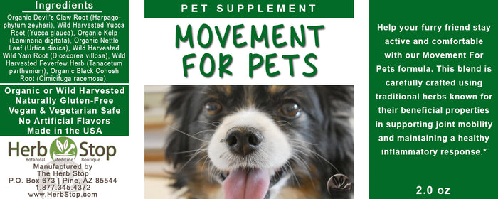 Movement For Pets Label