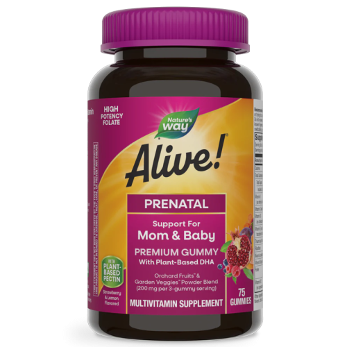 Nature's Way Alive! Premium Prenatal Gummies 75 Count
