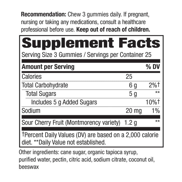 Nature's Way Tart Cherry 75 Gummies - The Oasis of Health