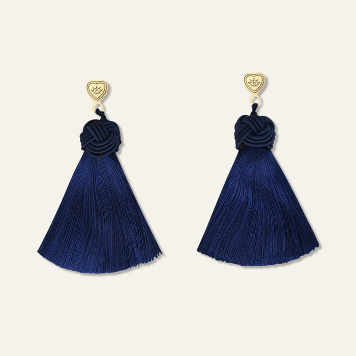Navy Blue Topknots