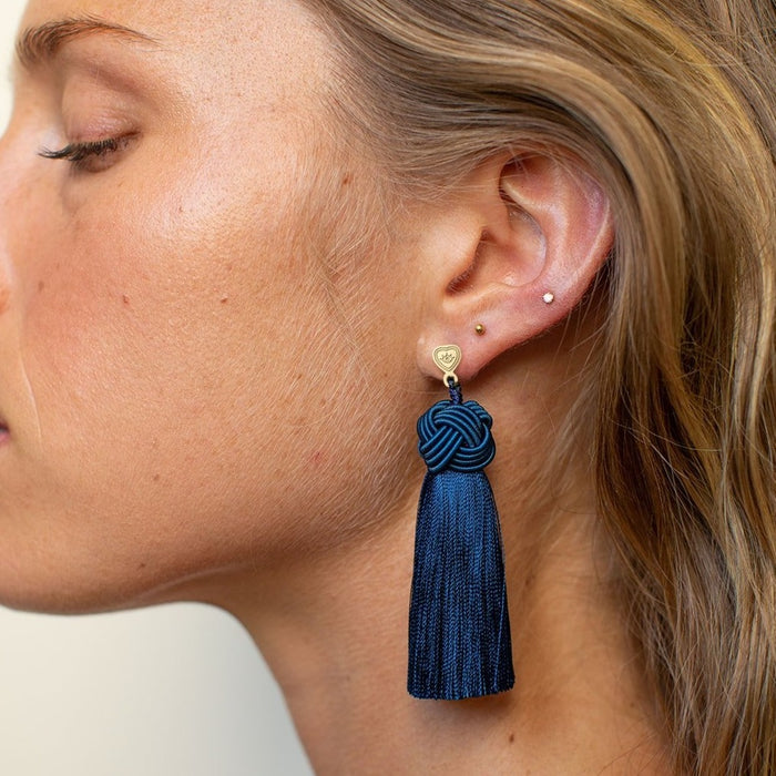 Navy Blue Topknots