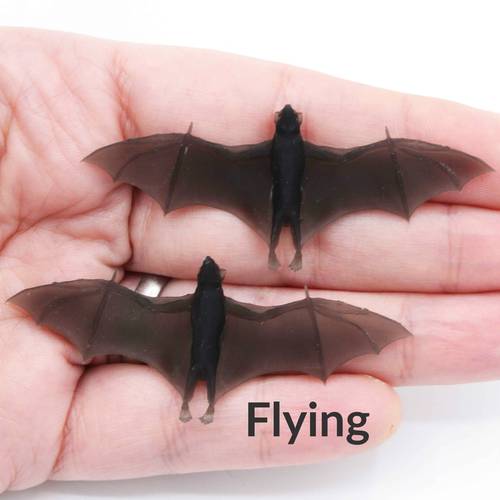 *NEW* Miniature Bat - 1:12 Scale (2 bats): Flying (wings open)