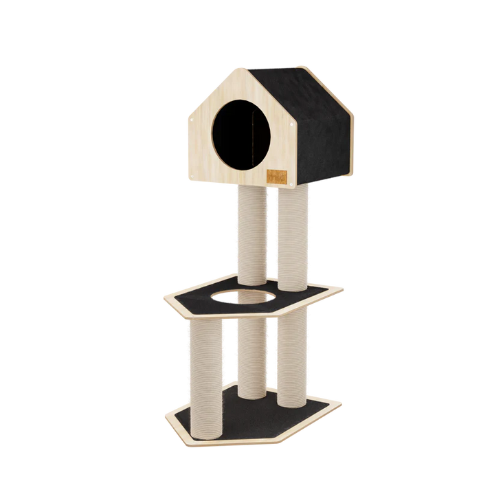 Noba Animal Condo Deluxe Cat Tree with High-Quality Fique Rope