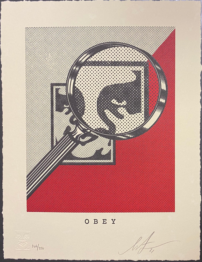 Obey Magnifying Glass - Red