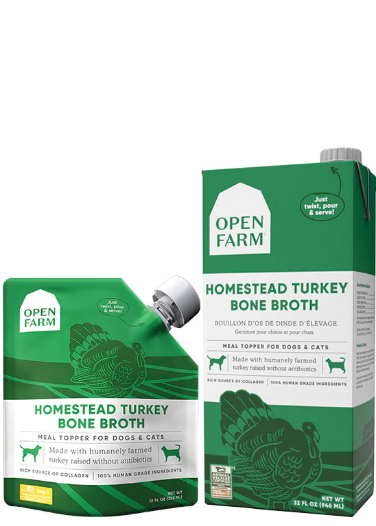 Open Farm Homestead Turkey Bone Broth for Dogs & Cats