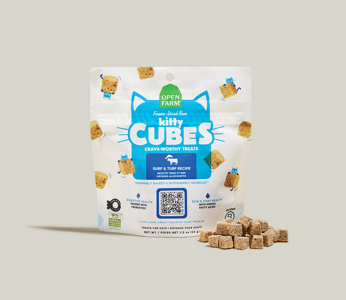 Open Farm Surf & Turf Kitty Cube Treats for Cats