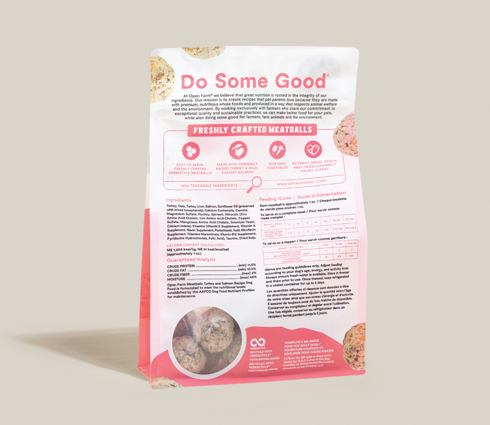 Open Farm Turkey & Salmon Freshly Crafted Meatballs for Dogs
