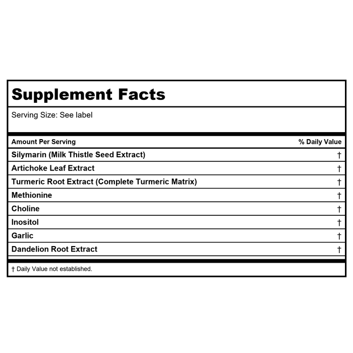 Ortho Molecular PhytoCore 20 Capsules - Supplement Facts panel