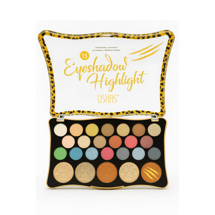 Paletă farduri și iluminatoare – Ushas Eyeshadow Highlight 13