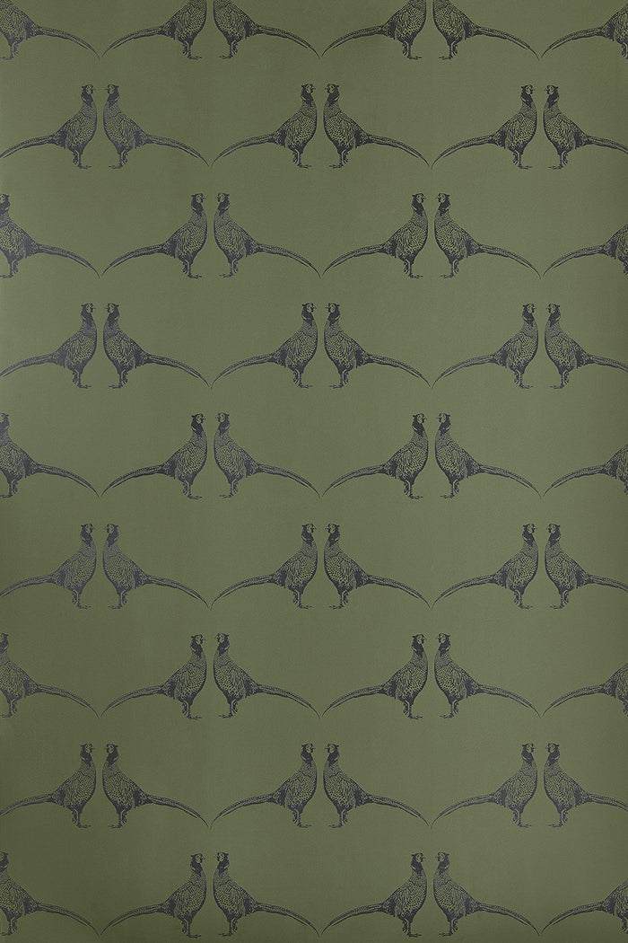 Pheasant - Camo Green Wallcovering