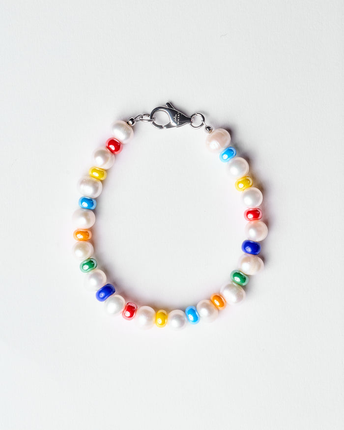 rondello colourful Freshwater Pearl Bracelet
