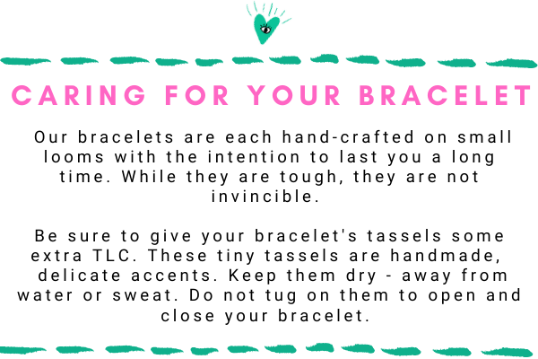 Pink MAMA Beaded Bracelet