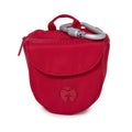 Playfield - Bailey Treat & Ball Pouch - Coral Red, Forest Green, Black: Coral Red