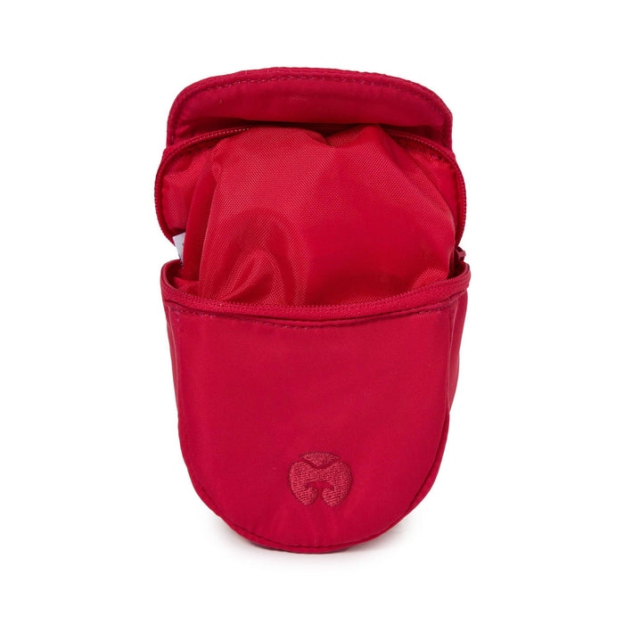 Playfield - Bailey Treat & Ball Pouch - Coral Red, Forest Green, Black: Coral Red