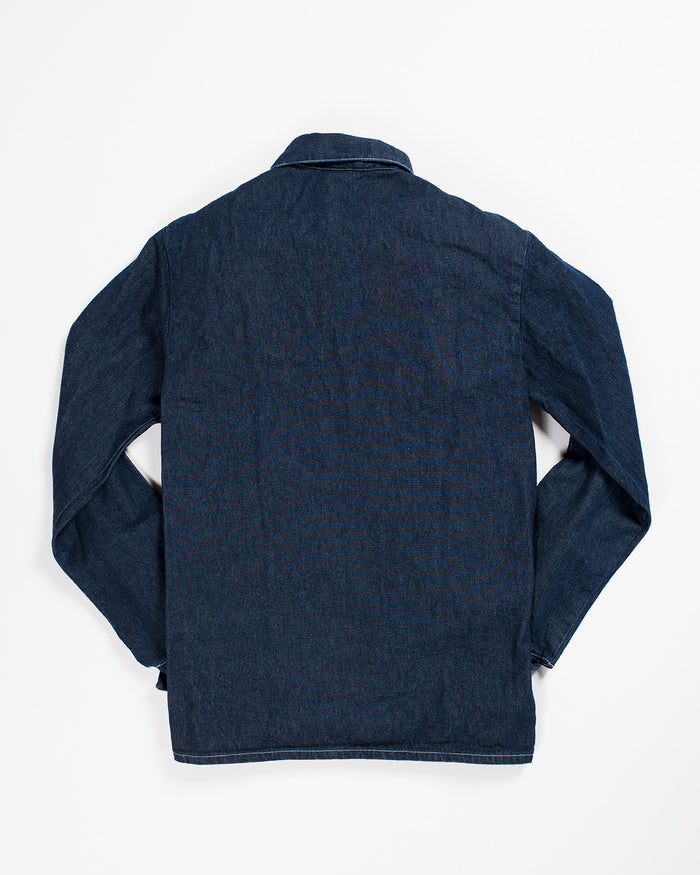 Pointer Black Label Washed Chore Coat Indigo Denim