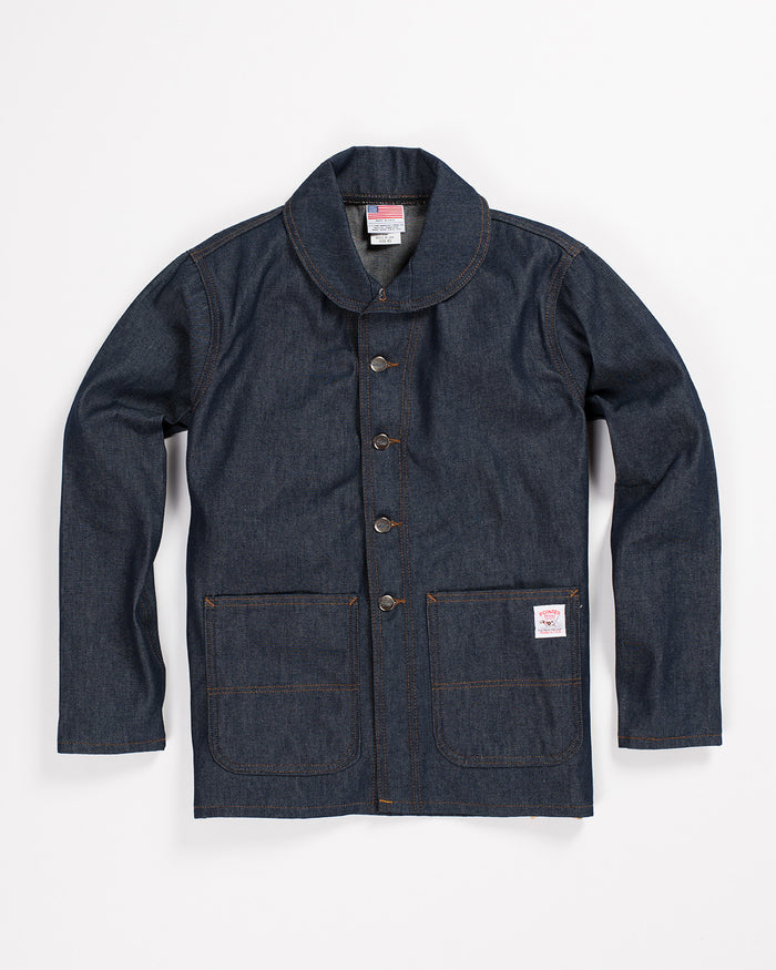 Pointer Denim Shawl Collar Chore Coat
