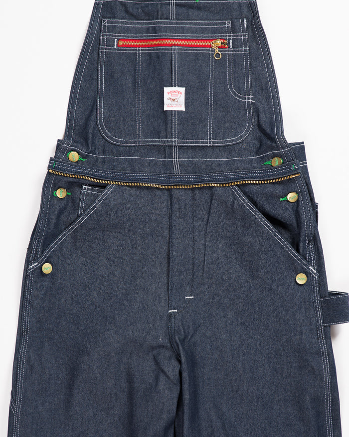 Pointer Rigid Indigo Low Back Overalls