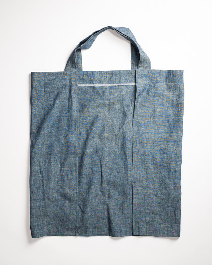 Portland Apron Company Smock Organic Hemp Blue Demin