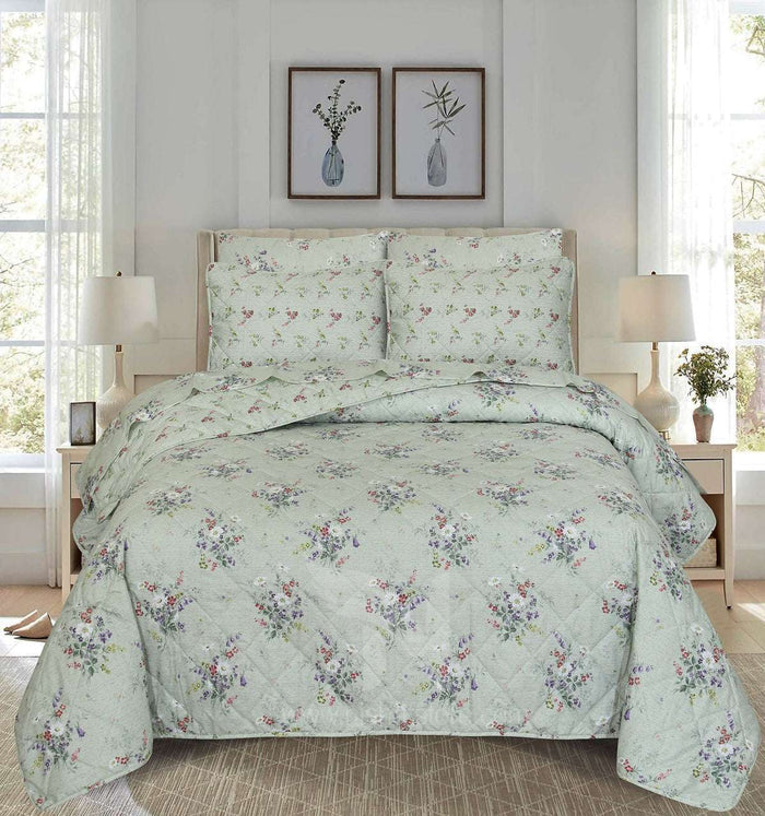 Quilted Comforter Set 6 Pcs Design 972 - Nishat Creative Store