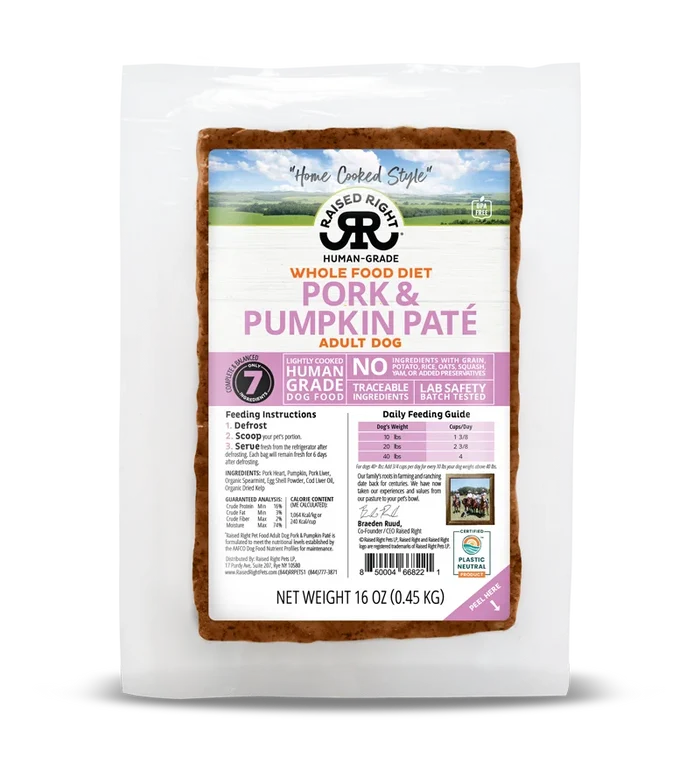 Raised Right Frozen Pork & Pumpkin Pate